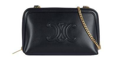 Triomphe Clutch On Chain, front view